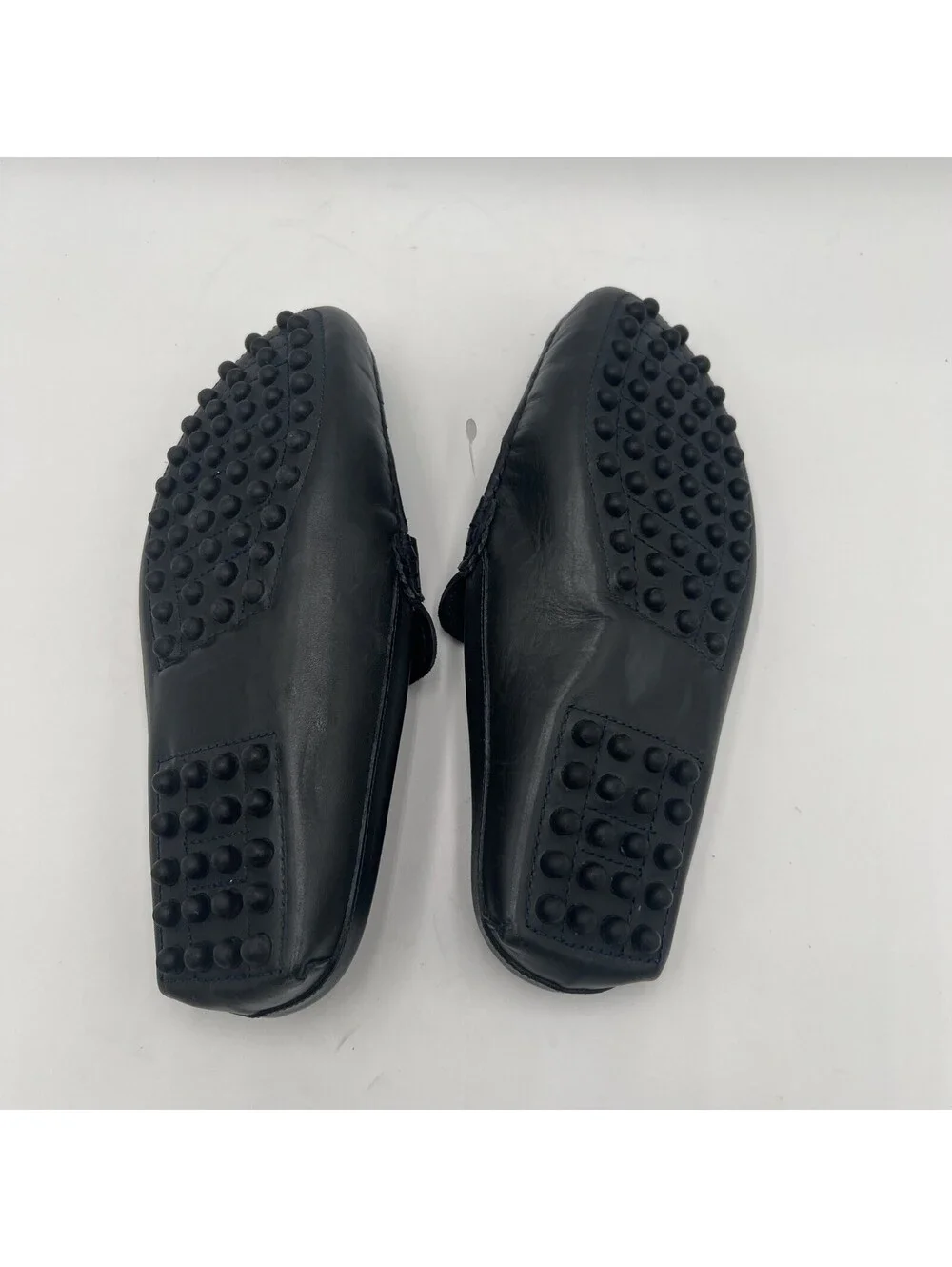 Men’s Saks Fifth Avenue Dark Gray Leather horsebit slip-on loafers Mules Size 8M